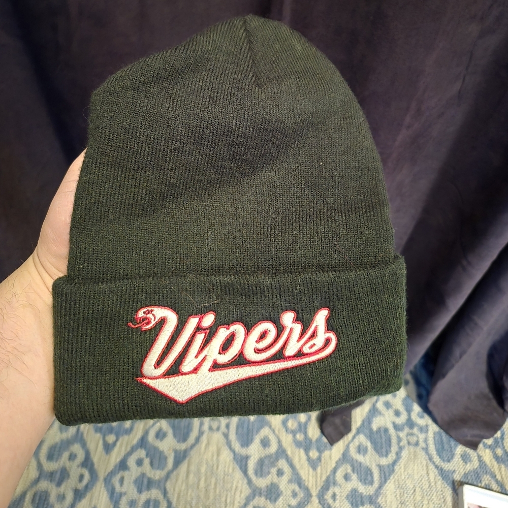 Black Vipers Beanie Hat